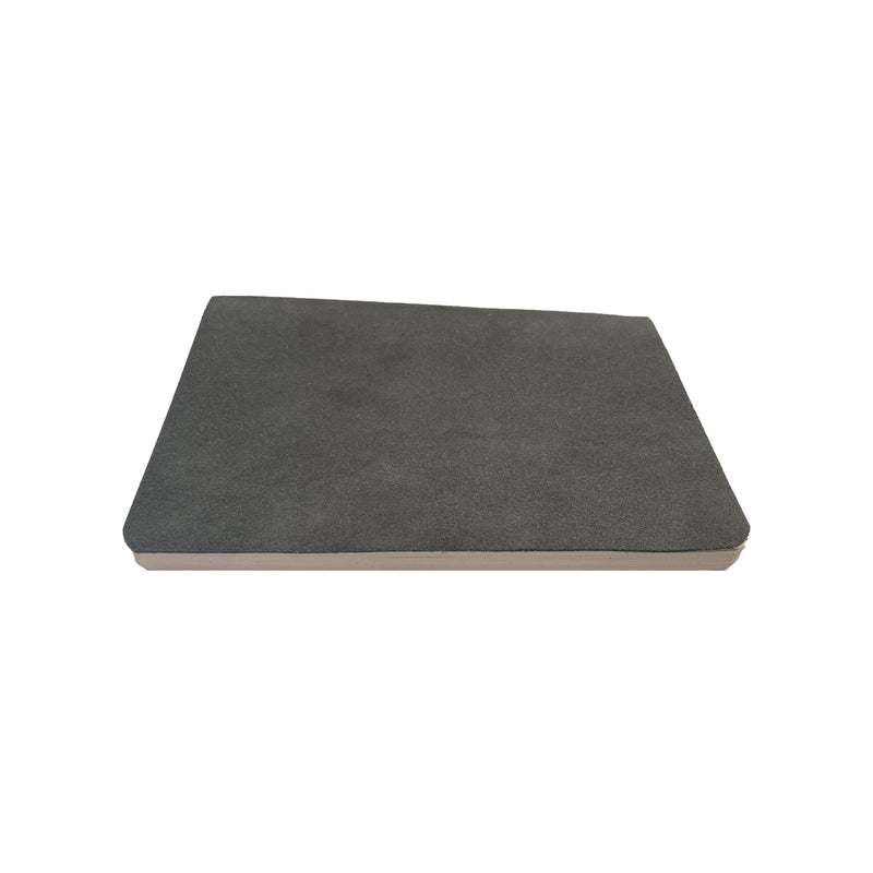 Joaquin Leather Writing Journal - Grey Suede - Notbrand