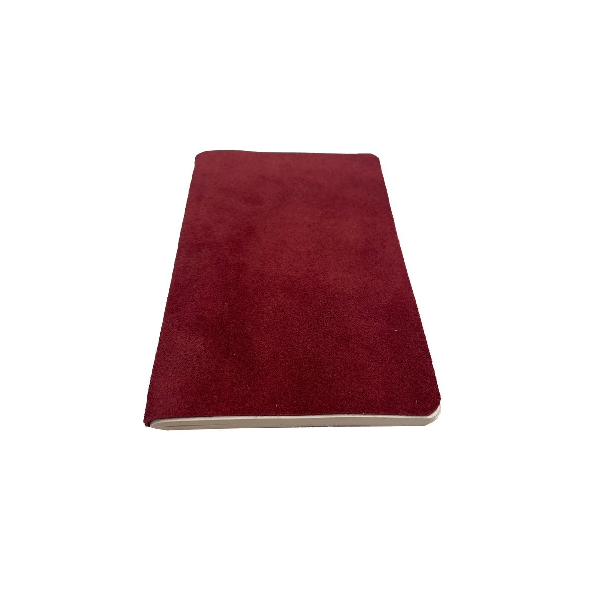 Joaquin Leather Writing Journal - Maroon Suede - Notbrand