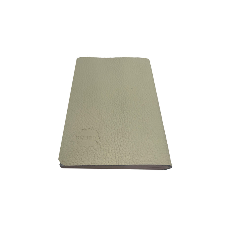 Joaquin Leather Writing Journal - Off White Suede - Notbrand