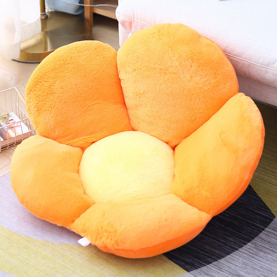 Whimsical Flower Shaped Cushion - Orange - Notbrand