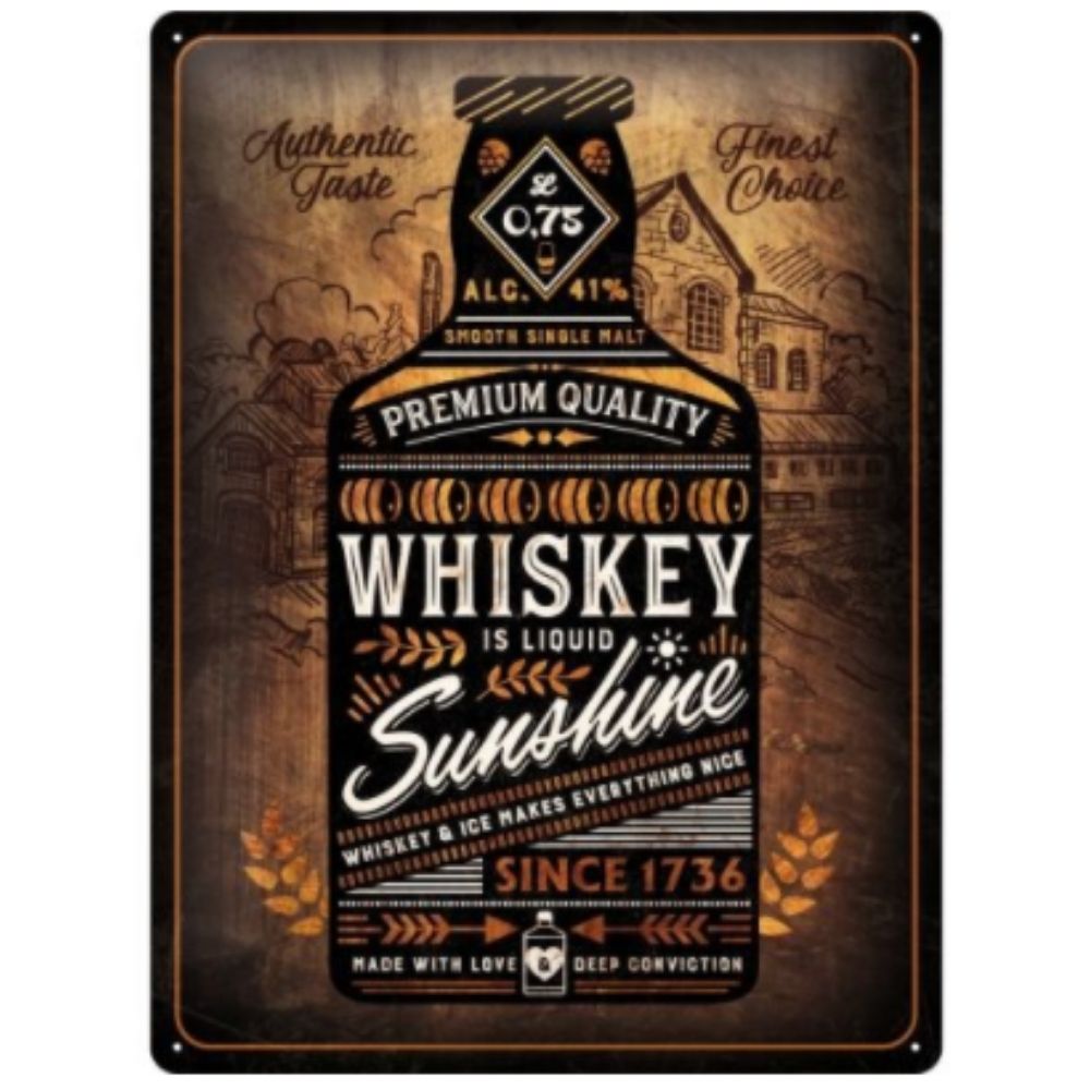 Whiskey Sunshine Large Sign - NotBrand