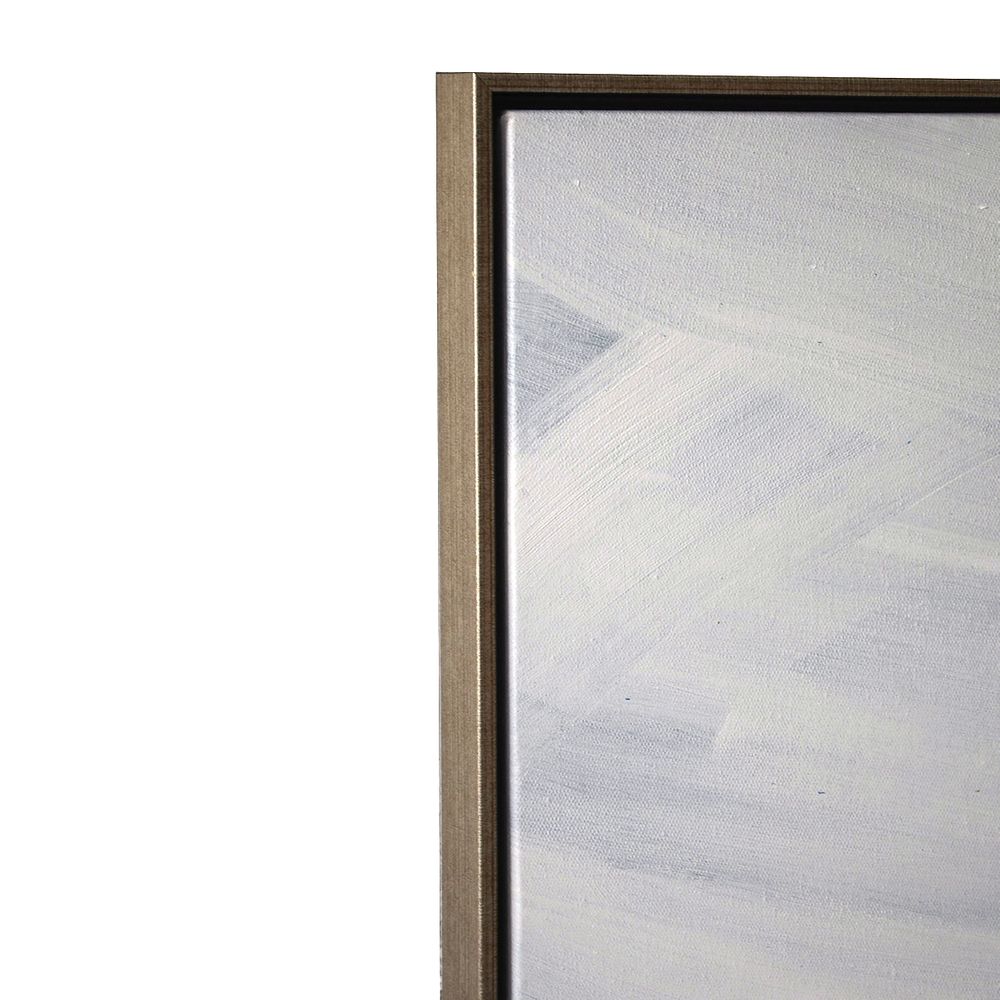 White Stallion Oil On Canvas Painting - Left Hand Facing - Notbrand