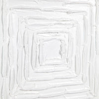 White Vortex Oil On Gloss Canvas Painting - Large - Notbrand
