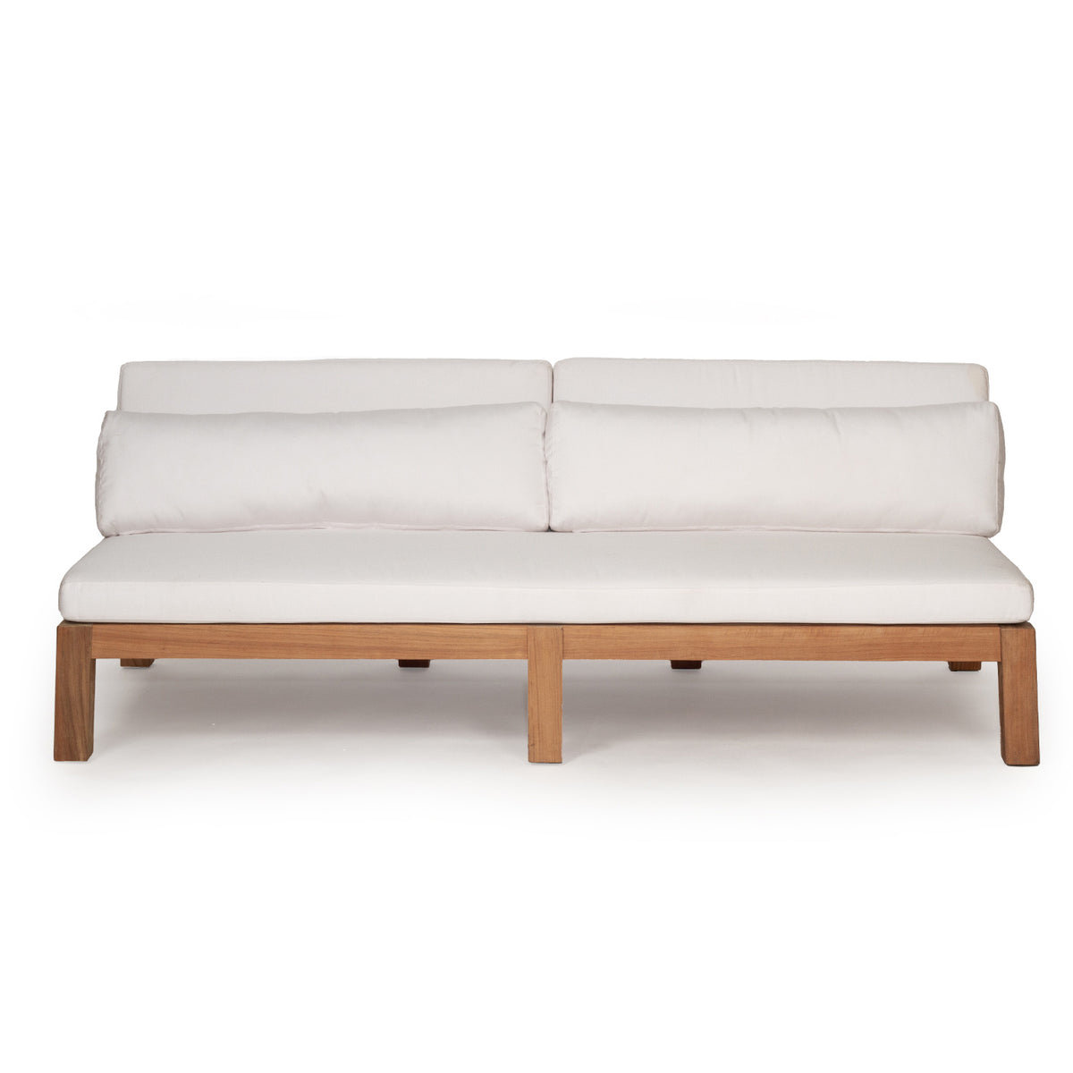Ciane Outdoor Solid Teak Sofa - 3 Seater - Notbrand