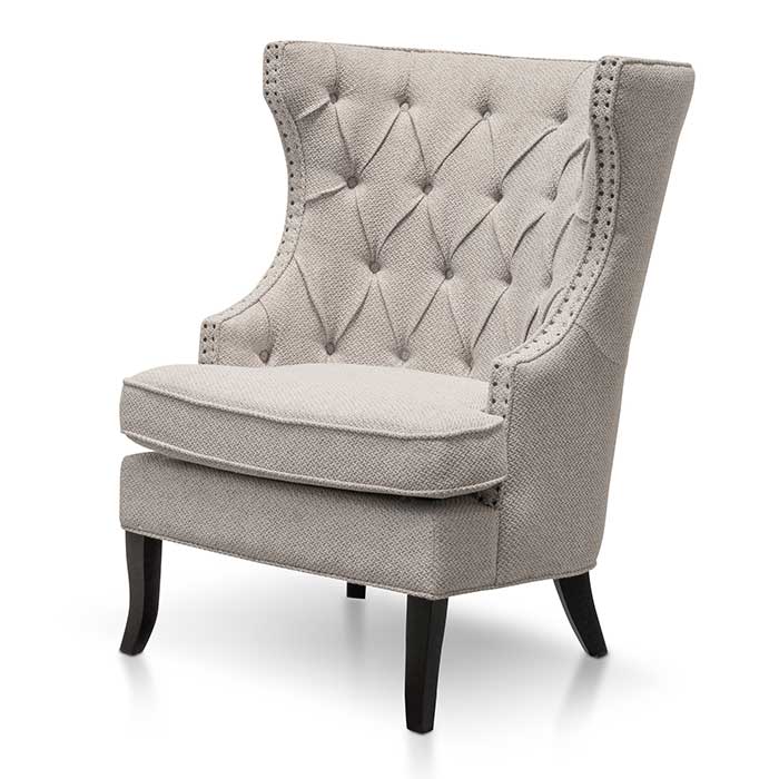 Shives Wingback Armchair - Sterling Sand - Notbrand