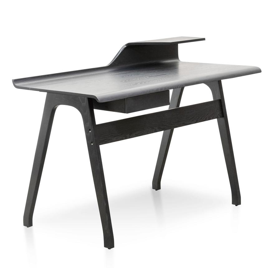 Wooden Home Office Desk - Black - Notbrand