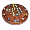 Wooden Solitaire Game – Marble balls - Notbrand