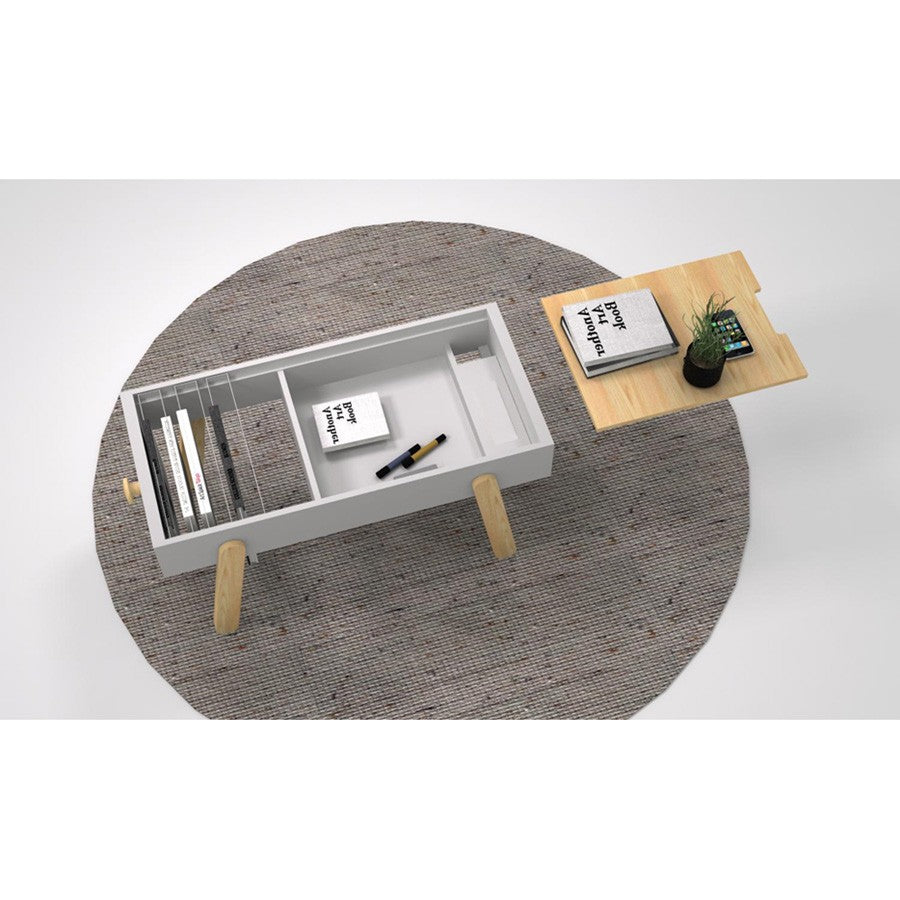 Kiddy Coffee Table - White & Natural - Notbrand