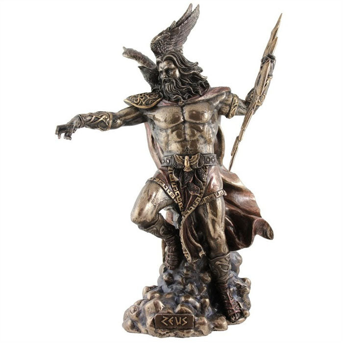 Zeus - God Of The Sky And Thunder Bronze Figurine - Notbrand