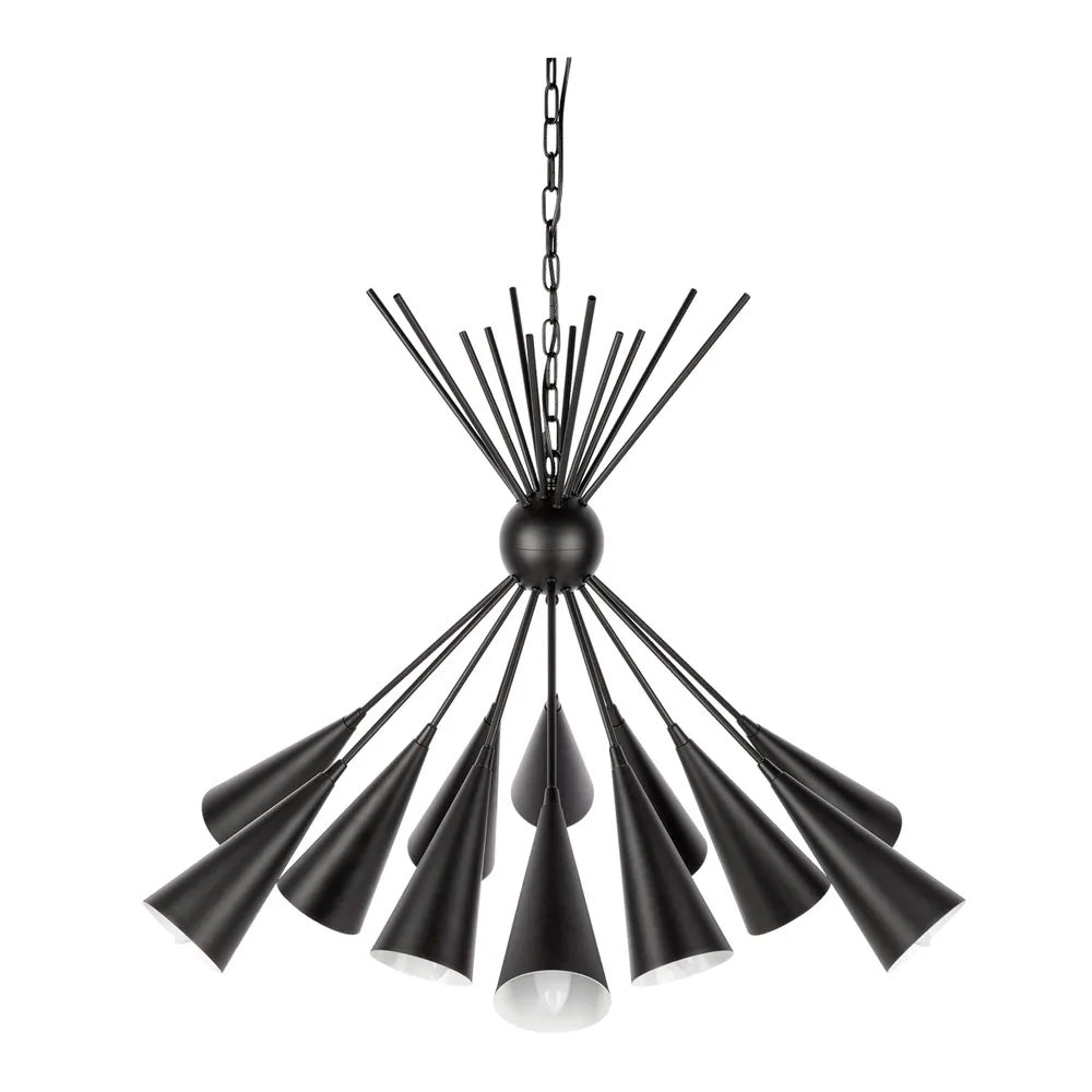 Zachary Metal Frame Pendant - Black - Notbrand