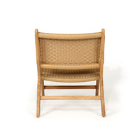 Earine Close Weave Accent Arm Chair – Sand - Notbrand