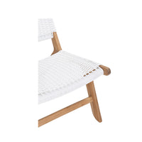 Earine Close Weave Accent Chair – White - Notbrand