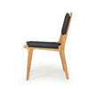 Earine Teak Wood Dining Chair - Black - Notbrand