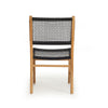 Earine Teak Wood Dining Chair - Black - Notbrand