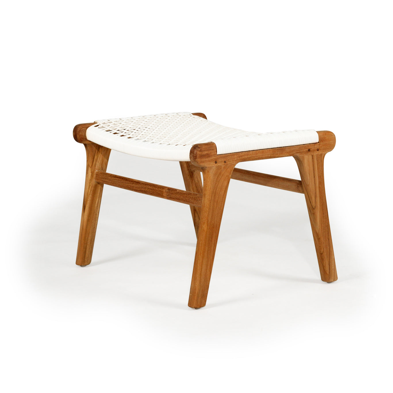 Earine Lazy Chair Ottoman – White - Notbrand