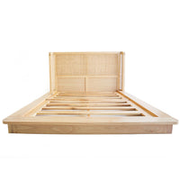 Malakai Timber and Rattan Bed - Super King Size - NotBrand