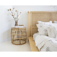 Malakai Timber and Rattan Bed - Super King Size - NotBrand