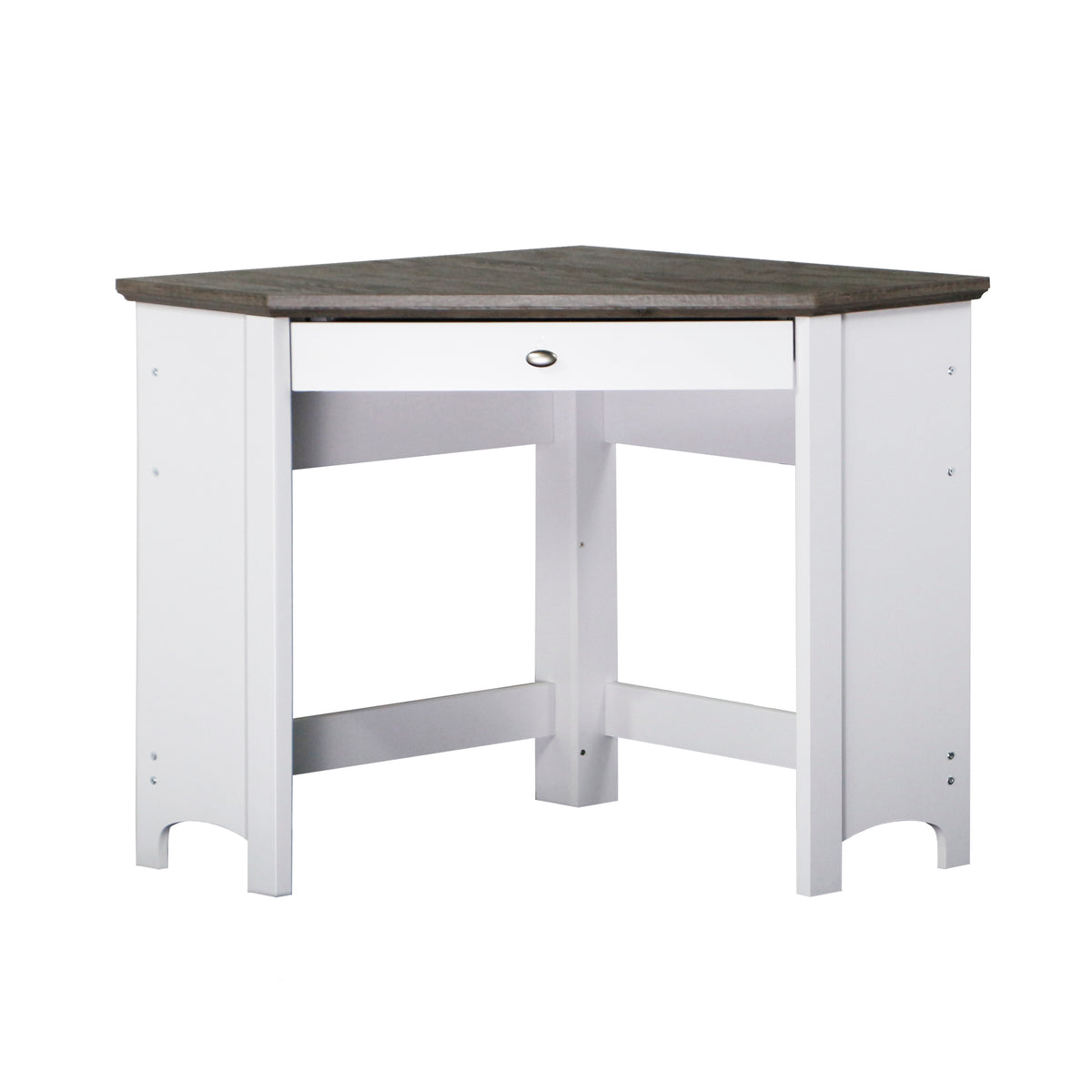Beanca Corner Desk - White & Grey - Notbrand