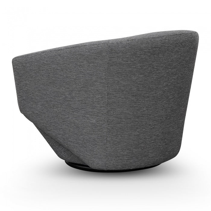 Margaret Swivel Oslo Grey Fabric Lounge Chair - Notbrand