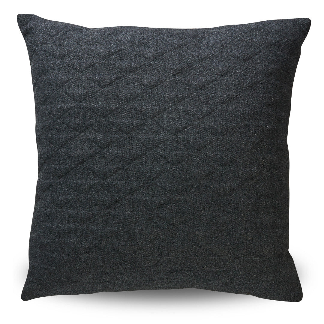 Set of 2 Mansour Gris Wool Cushion - Slate - Notbrand