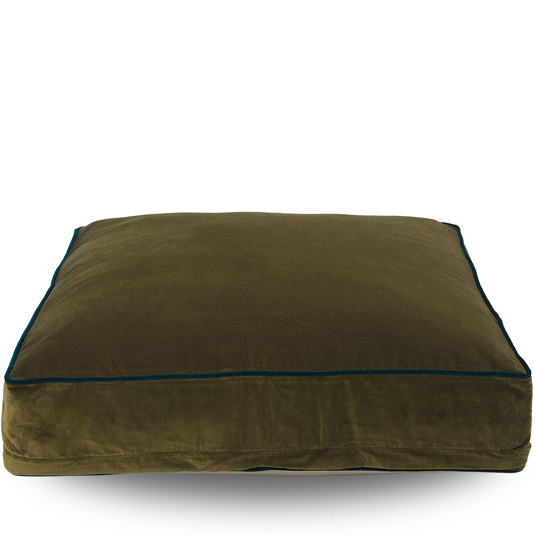 Classic Square Floor Cushion - Olive Green - Notbrand