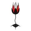 Primula Red & White Waterlily Lamp - Notbrand