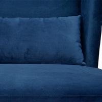 Johnson Lounge Chair in Navy Velvet Blue - Notbrand