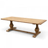 Rino Elm Wood Dining Table - Rustic Natural 2.4m - Notbrand