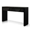 Alethea Console Table - Textured Ebony Black 1.4m - Notbrand