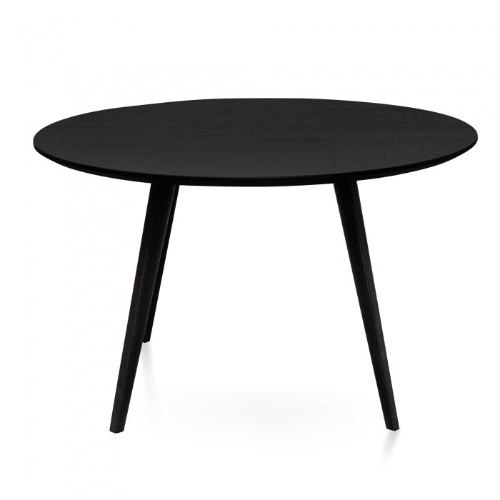 Alethea Veneer Wooden Dining Table - Full Black 1.2m - Notbrand