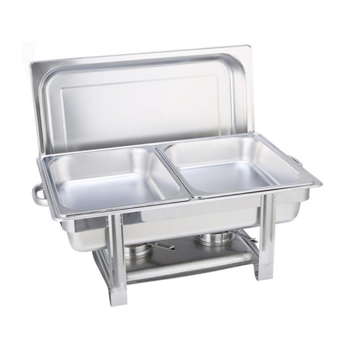 Stainless Steel Chafing Food Warmer - Double Tray - Notbrand
