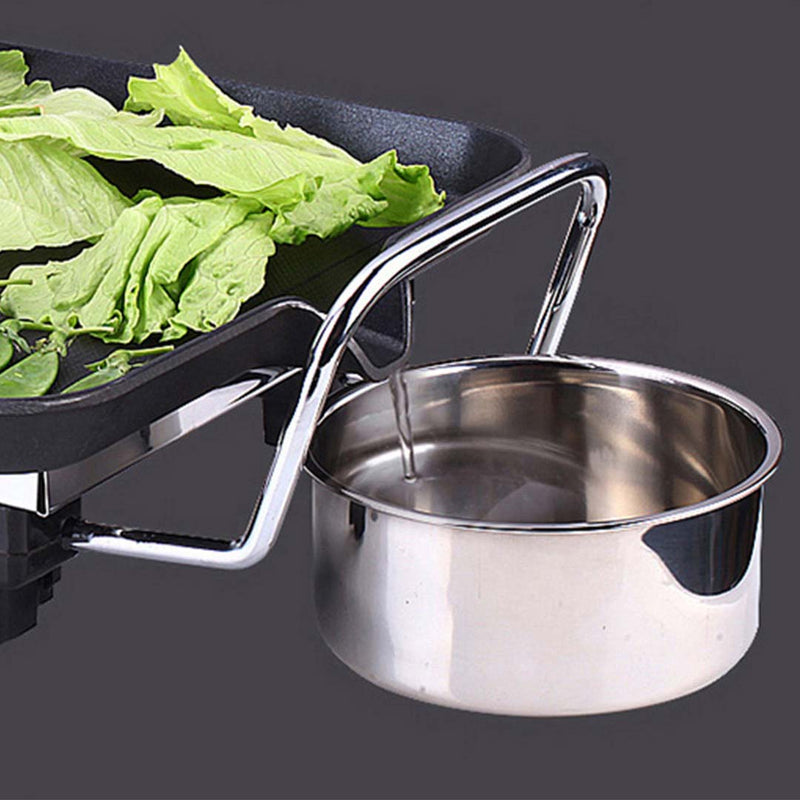 Electric Grill And Steamboat Hotpot - Black - Notbrand
