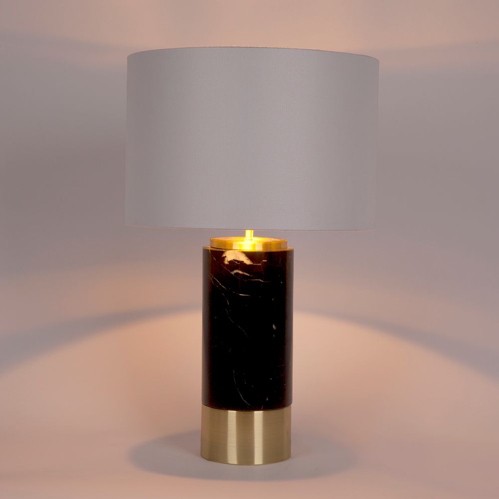 Paola Marble Table Lamp - Black - Notbrand