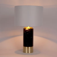 Paola Marble Table Lamp - Black - Notbrand