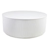 Nomad Organic Round Coffee Table - White - Notbrand