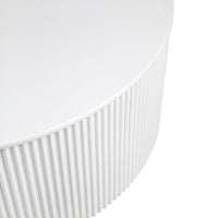 Nomad Organic Round Coffee Table - White - Notbrand