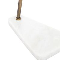 Jaggar Marble Task Lamp with White Base - Brass - Notbrand