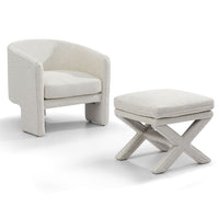 Kylie Linen Occasional Chair - Natural - Notbrand