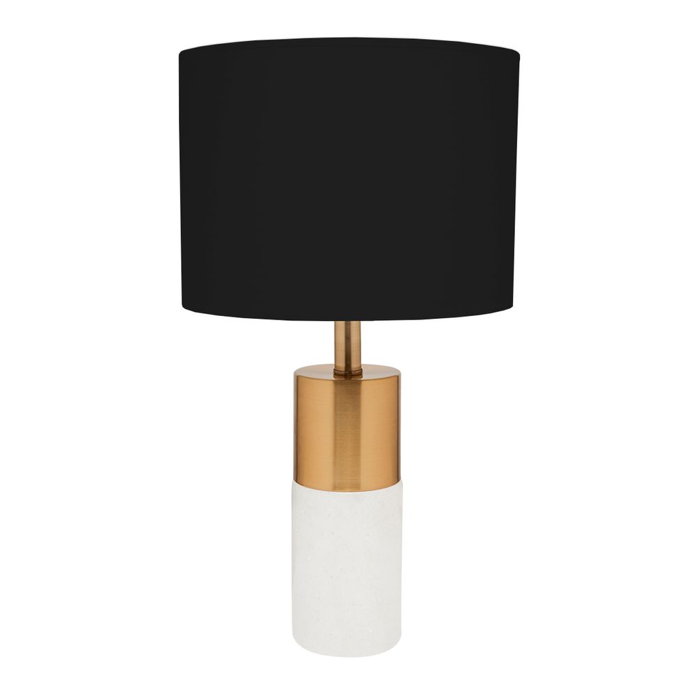 Lane Table Lamp with Marble Base - Black - Notbrand