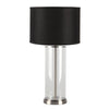 Left Bank Table Lamp - Nickel Base with Black Shade - Notbrand