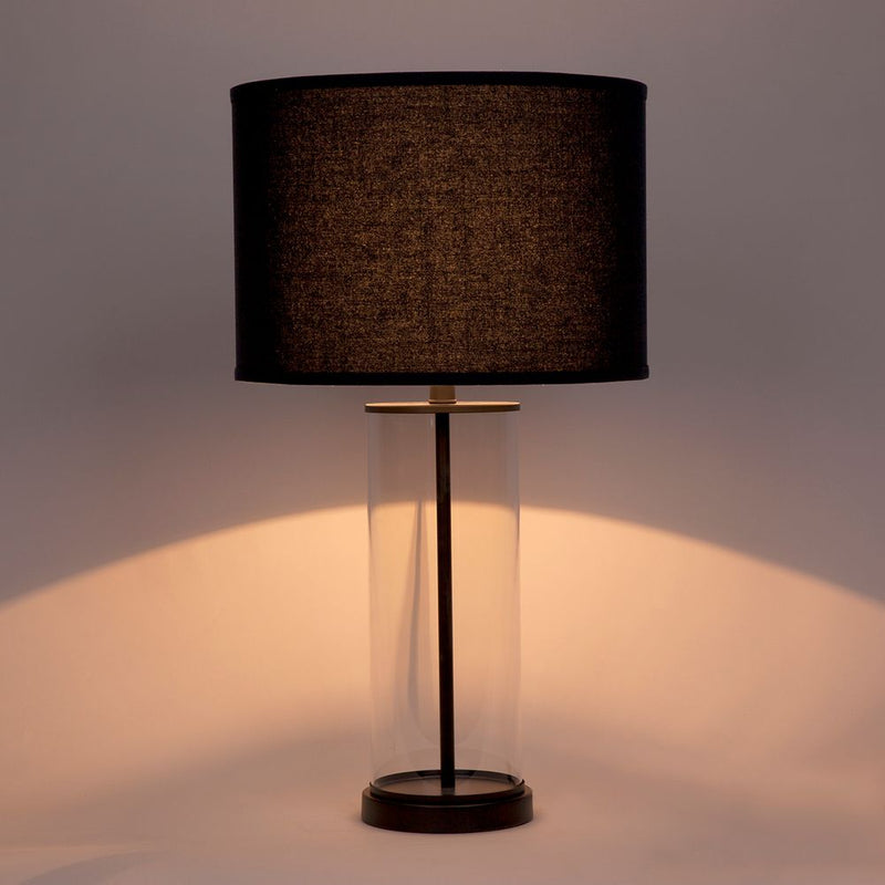 Left Bank Table Lamp - Black Base with Black Shade - Notbrand