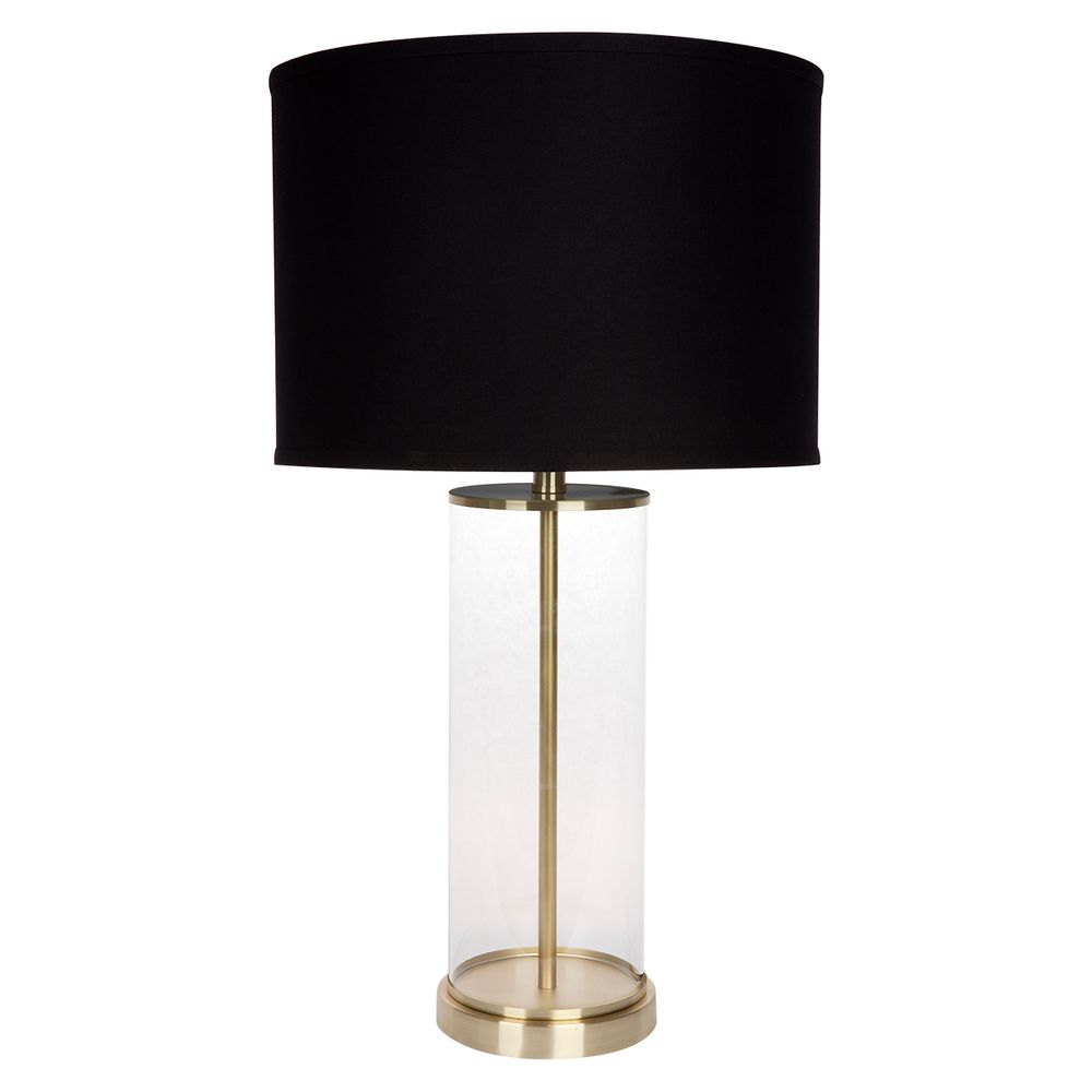 Left Bank Table Lamp - Brass Base with Black Shade - Notbrand