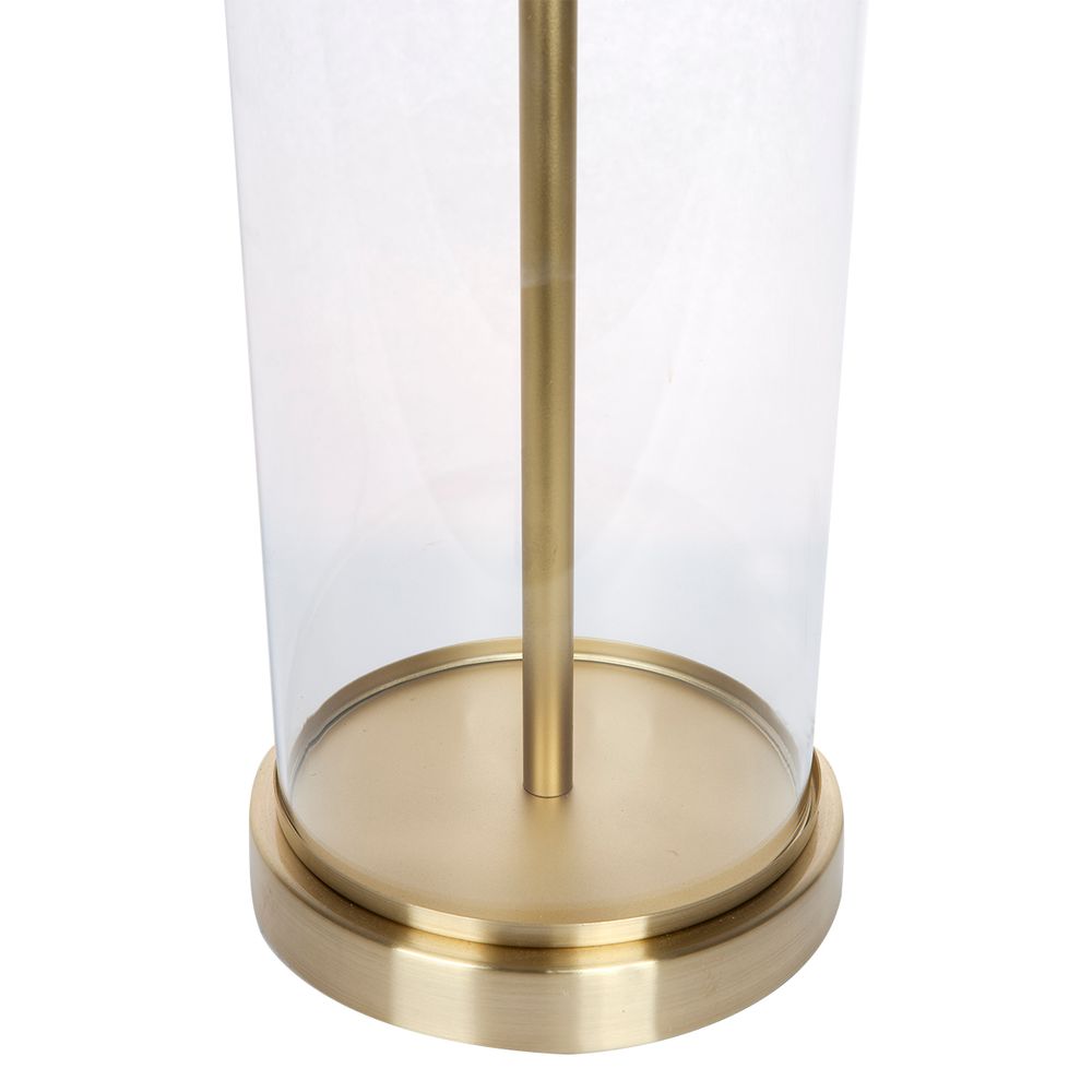 Left Bank Table Lamp - Brass Base with Black Shade - Notbrand