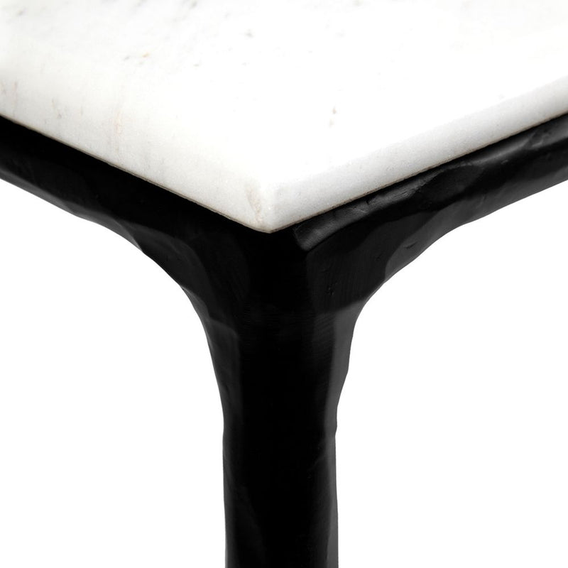 Heston Console Table Marble Top - Medium Black - Notbrand