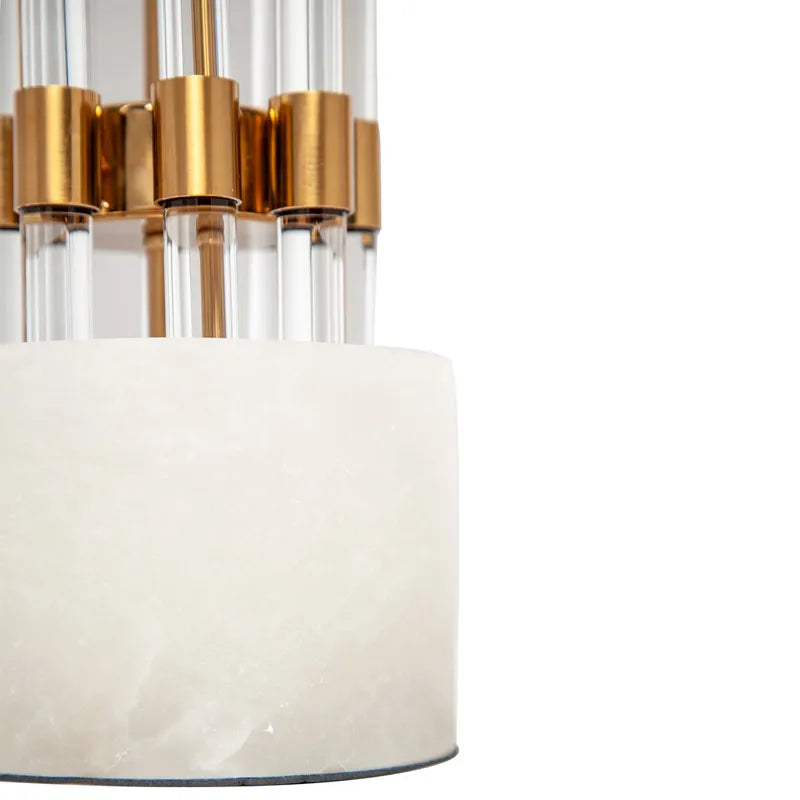 Abbey Marble Base Table Lamp - White - NotBrand(6)