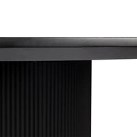 Arlo Round Dining Table - 1.5m Black - Notbrand