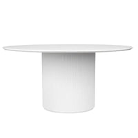 Arlo Round Dining Table - 1.5m White - Notbrand