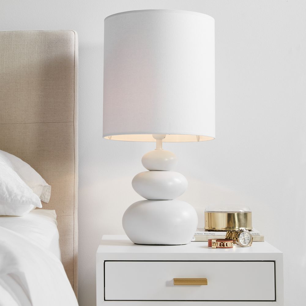 Koa Ceramic Table Lamp - White Matt - Notbrand