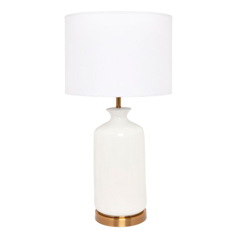 Camille White Ceramic Table Lamp - Notbrand