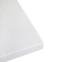 Leeton Oak Wood Dining Table - 2m White - Notbrand